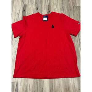 CHAMPION RED HERITAGE TEE MENs SHORT SLEEVE EMBROIDERED SIZE 3XL NWT